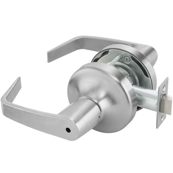 Gan Eden 2.75 in. Backset Commercial Privacy Augusta Lever Grade 1 Cylindrical Lock, Satin Chrome GA1630005 - main